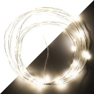 Afbeelding van Draadverlichting 10 meter Konstsmide (50 LEDs, Druppels, Binnen)