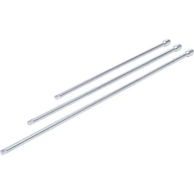 Afbeelding van BGS Verleng adapter set van 3 verschillende lengtes voor doppen 1/4 6,3mm 300 / 380 450 mm BGS92235