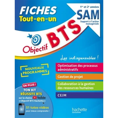 Image de Objectif BTS SAM Fiches Tout en un