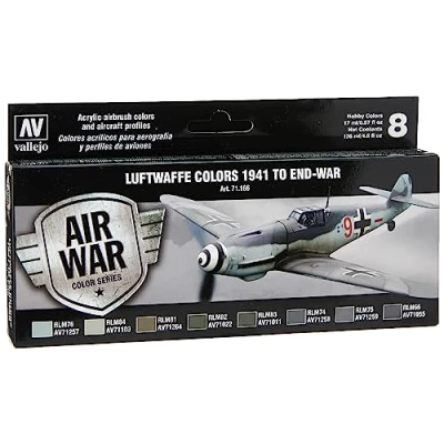 Afbeelding van Vallejo Model Air Set Luftwaffe Colors 1941 eind oorlog