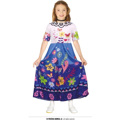 Afbeelding van Guirca Koning Prins &amp; Adel Kostuum Betoverende Mirabel Meisje Blauw, Roze 3 4 jaar Carnavalskleding Verkleedkleding