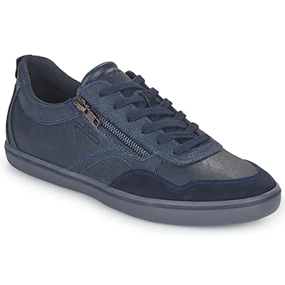 Afbeelding van Geox Elver Sneakers laag, Heren, Maat: 44, Bleu Leer