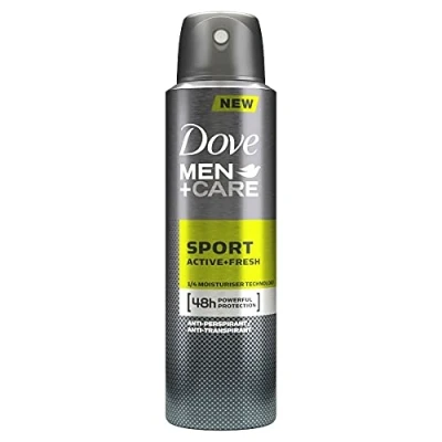 Afbeelding van Dove Men + Care Active Fresh Sport Deodorant Spray 150 ml (set van 6)