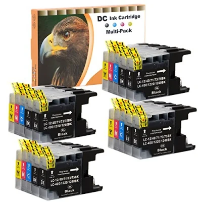Afbeelding van D&amp;C 20 stuks inktpatronen compatibel met Brother LC1220 LC1240 XL voor DCP J525W, MFC J430W, J5910DW, J625DW, J6510W, J6710DW, J6910DW chip