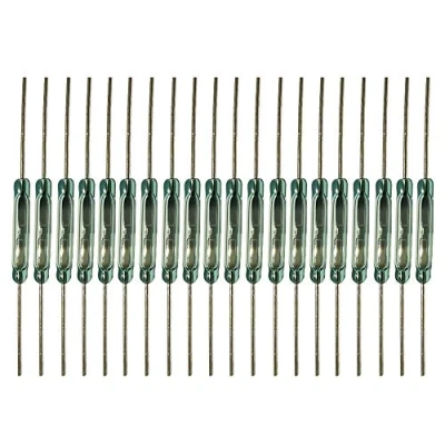 Afbeelding van Gebildet Set van 20 bladschakelaars met lemmetcontact, nauwe magneet aansluitcircuit, externe breekcircuit, magnetische inductieschakelaar (2 mm x 14 mm)