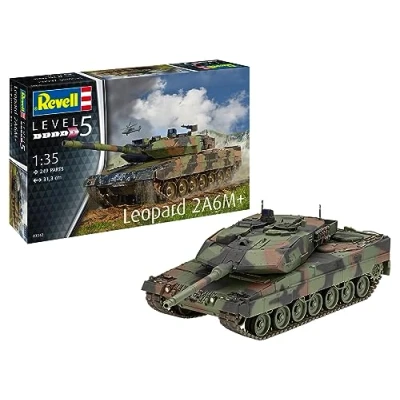 Afbeelding van 1:35 Revell 03342 Tank Leopard 2 A6M+ Plastic Modelbouwpakket