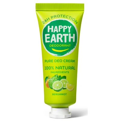 Afbeelding van Happy Earth Pure Deo Cream Bergamot 40ML