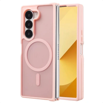 Afbeelding van imoshion Hoesje Geschikt voor Samsung Galaxy Z Fold 6 Color Guard Backcover MagSafe Lichtroze