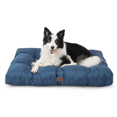 Afbeelding van BEDSURE Hondenbed groot Wasbaar 91x68 cm hondenmatras koelmat L voor honden, buiten gewatteerde hondenmat donkerblauw in 10 hoogte, zelfkoelend XL hondenkussen de zomer
