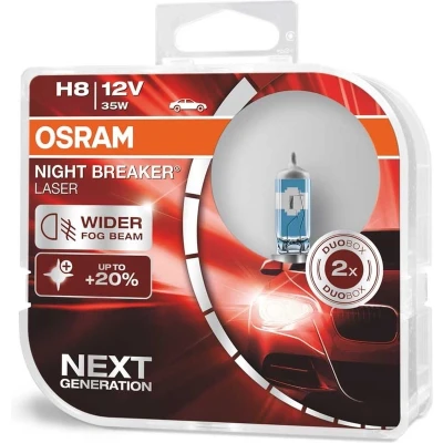 Afbeelding van Osram H8 Night Breaker Laser +150% 64212NL Autolampen