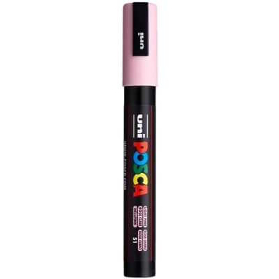 Afbeelding van Uni ball Paint Marker Op Waterbasis Posca Pc 5m Lichtroze Paintmarker