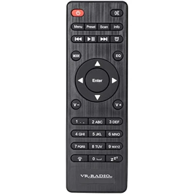 Afbeelding van VR radio afstandsbediening accessoires: vervangende voor IRS 710 WiFi HiFi Tuner &amp; 711 (DAB internetradio, WLAN DAB iPhone oplaadstation)