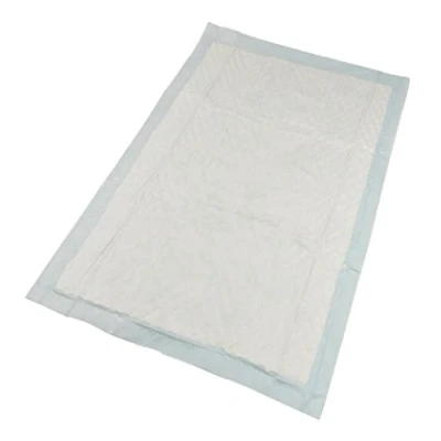 Afbeelding van ABENA Abri Soft Classic, 100xwegwerp onderleggers 60 x 90 cm, Pak, ter bescherming van matras Absorptie 2100 ml, lichtblauw