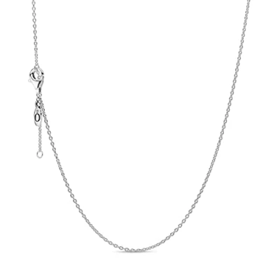 Afbeelding van PANDORA Dames Erbskette zilveren ketting 925 zilver 45 cm 590515 45, zilverkleurig, Geen edelsteen
