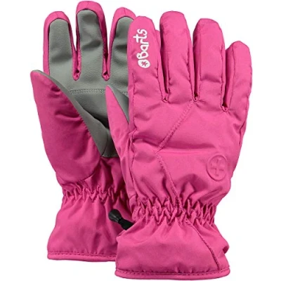 Afbeelding van Barts JongensMeisjes Ski handschoenen met logoborduring in de kleur Fuchsia, maat: 4 6 jaar