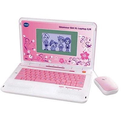 Afbeelding van VTech Glamour Girl XL Laptop E/R Educatieve voor Meisjes (Roze) DE/EN