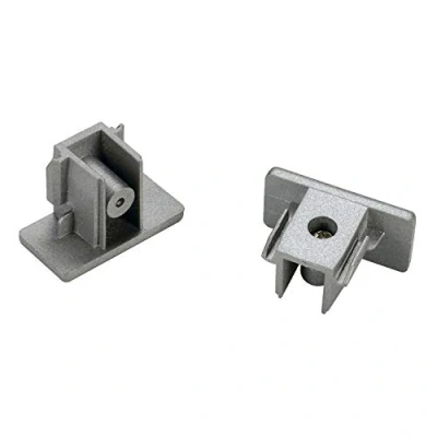 Image de Embouts pour rail 1 allumage 230v, gris argent, 2 pièces