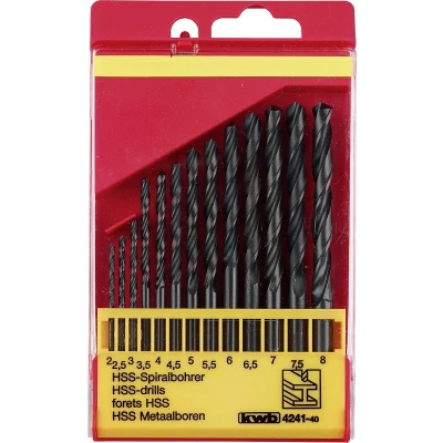 Afbeelding van kwb 424140 HSS Metaal spiraalboorset 13 delig DIN 338 Cilinderschacht 1 stuk(s)