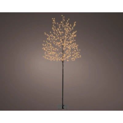 Afbeelding van Lumineo MicroLED boom d30h150 cm zwrt/kwrm kerst