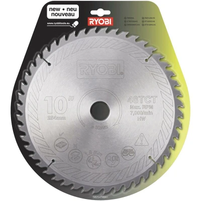 Afbeelding van RYOBI SB254T48A1 TCT cirkelzaagblad 254mm met 48 tanden 5132002622