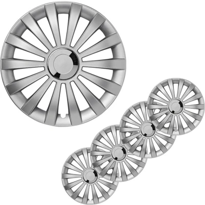 Afbeelding van Pro Plus Wieldoppen Set Ø 15 inch Meridian Zilvergrijs 4 stuks