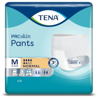 Afbeelding van TENA ProSkin Pants Normal M Incontinentiebroekjes 18 stuks omtrek taille 80 cm tot 110