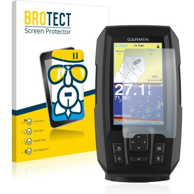 Afbeelding van BROTECT Screenprotector voor Garmin Striker Vivid 4cv Folie Beschermfolie Beschermglas transparant