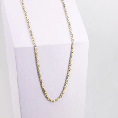 Afbeelding van Ponytail&amp;Co Ketting Luxe Ronde Schakel Goud 38+6cm Agradi.be