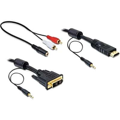 Afbeelding van 2 m DVI HDMI kabel met audio