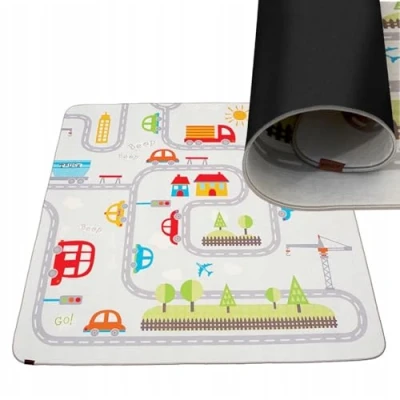 Afbeelding van Hamur Home Babyspeelmat antislip speelmat opvouwbare kruipdeken babymat voor kinderen 150 x cm kinderkamers speelkamers wasmachines kindertapijten wasbaar (weg)