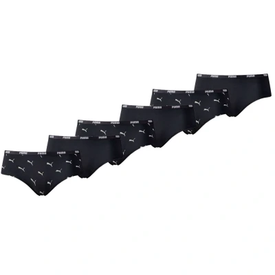 Afbeelding van 6 x Puma Hipster Cat Logo Zwart maat L