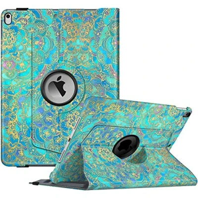 Afbeelding van FINTIE Compacte beschermhoes met iPad Air 3e generatie 2019 / Pro 2017 10,5 inch [Stylus opslag] 360 draaibare beschermhoes, automatische slaap/wake, jade