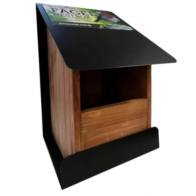 Afbeelding van Nestkast voor roodborstjes Vogelhuis Hout Met Metaal 20x25x40 cm