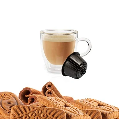 Image de Kickkick Speculoos Cappuccino Biscuit et Cannelle Soluble Compatibles Dolce Gusto 16 Capsules