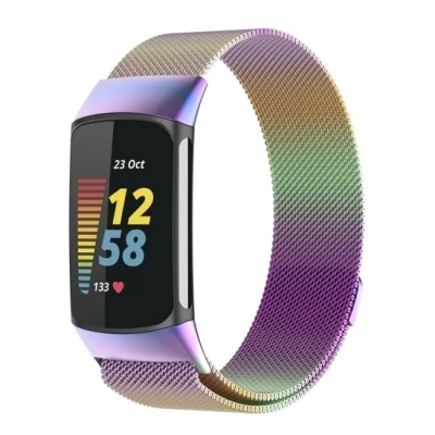 Afbeelding van Milanese bandje Multicolor Geschikt voor Charge 5 &amp; 6