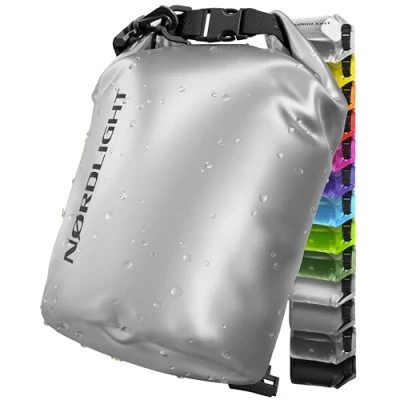 Afbeelding van waterdichte tas 15 l Dry Bag (metallic) met roltopsluiting en schouderriem Zwemmen, strand, kanoën, suppen, duiken