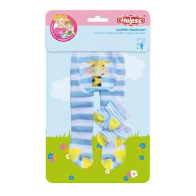 Afbeelding van Heless 8781 Poppenkleding in grappig design, panty&#039;s en sokken met diermotieven 3 designs (gesorteerd), voor poppen pluche dieren van 28 tot 35 cm