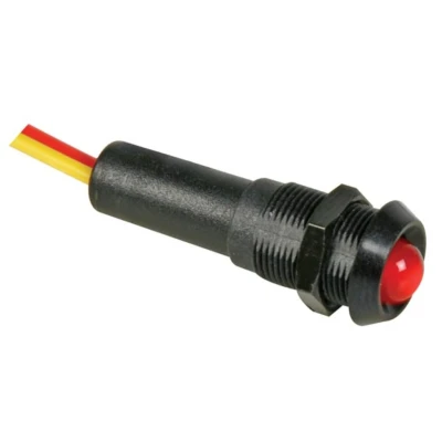 Afbeelding van Led Lamp 12V Rood Knipperend Zwarte Behuizing