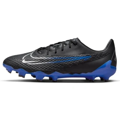 Afbeelding van Nike Performance Phantom GT3 Academy FG/MG Voetbalschoenen met Kunststof noppen, Heren, Maat: 42.5, Black/chrome/hyper royal