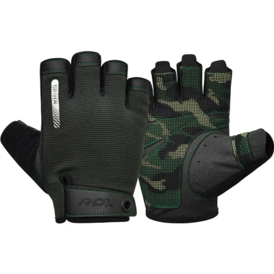 Afbeelding van RDX Sports Gym Gloves T2 Half Finger Legergroen S