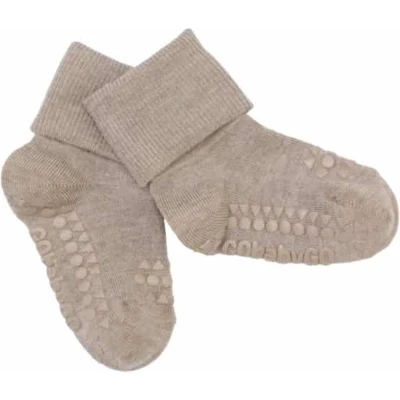 Afbeelding van GoBabyGo Bamboe Antislip Sokjes Sokken Sand 12 24 maanden