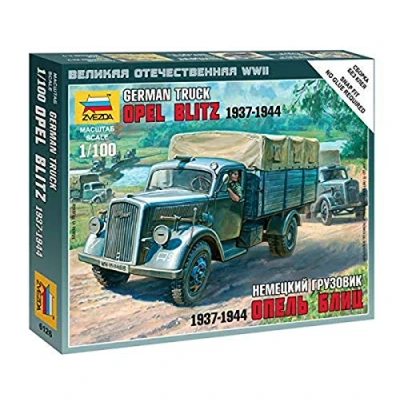 Afbeelding van Zvezda German 3t Truck (Zve6126) modelbouwsets, hobbybouwspeelgoed voor kinderen, modelverf en accessoires