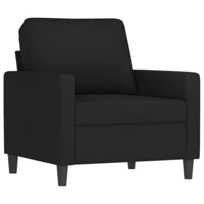 Image de vidaXL Fauteuil Noir 60 cm Velours359288