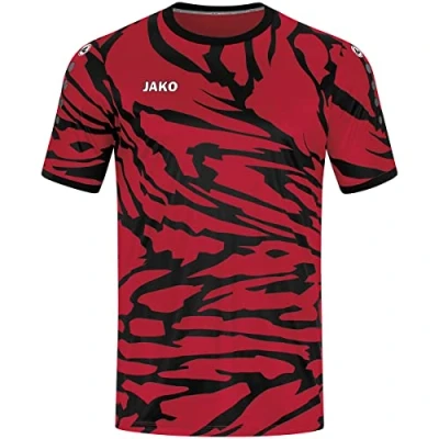 Afbeelding van JAKO Fussball Tshirt print voor kinderen, Maat: 152, Rotschwarz