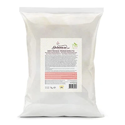 Afbeelding van Dolcincasa dextrose monohydraat voor zoet ijs levensmiddelen, kristallijne glucose, antivries, 1 kg