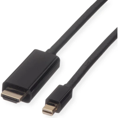 Afbeelding van ROLINE Mini DisplayPort Cable, DP UHDTV, M/M, zwart, 3 m