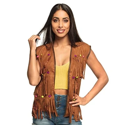 Afbeelding van Boland Vest Hippie (M/L) Volwassenen 60&#039;s &amp; 70&#039;s Flower Power