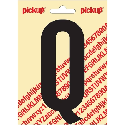 Afbeelding van Plakletter Nobel Sticker zwarte letter Q Pickup