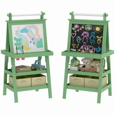 Afbeelding van AIYAPLAY Kinder ezel MDF 59x48x118cm Groen