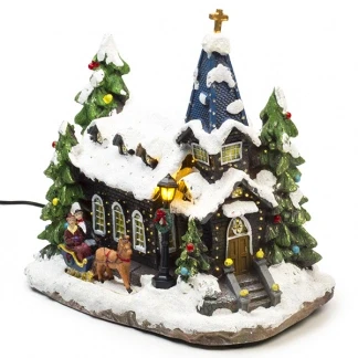 Afbeelding van Kerstdorp Kerk Lumineo (LED)